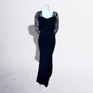 Windsor Mermaid Style Lace Sleeved Sweetheart Neckline Formal Dress | S/M